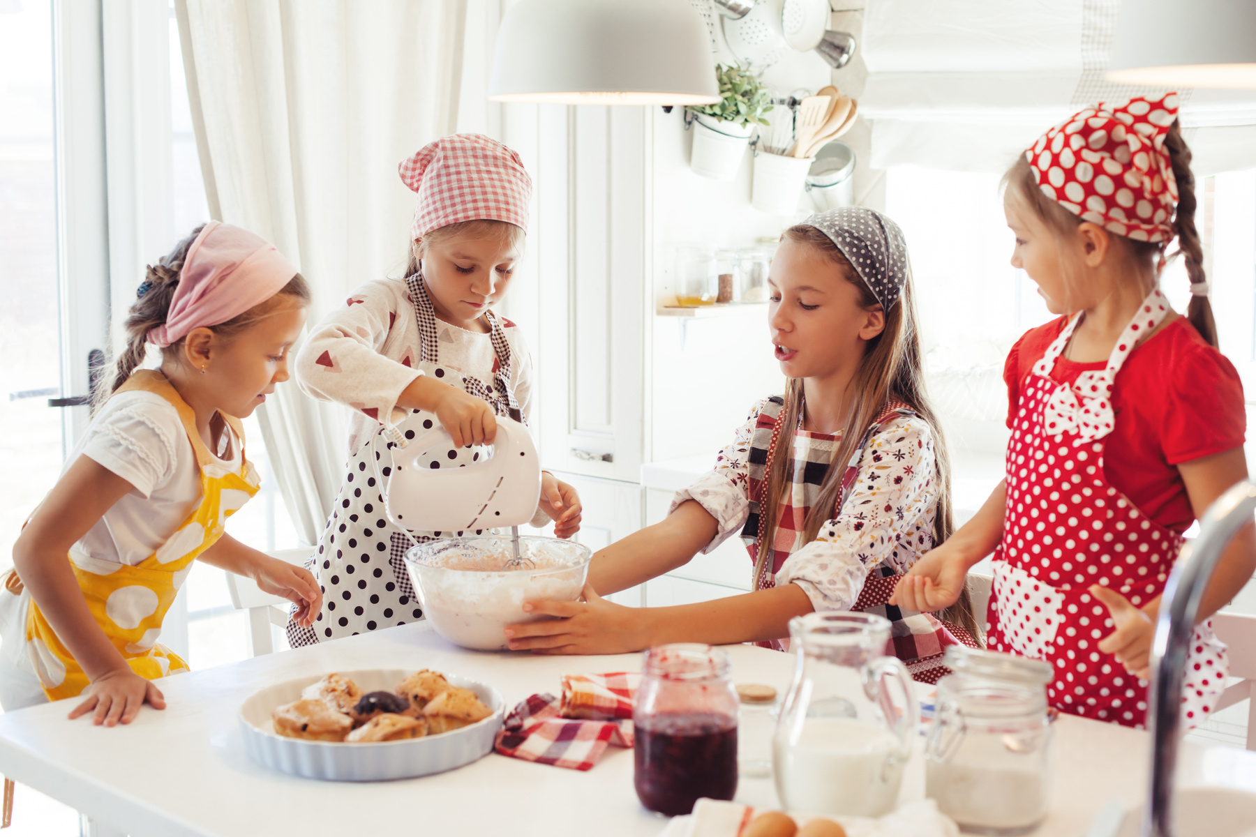 Children Cooking in the Kitchen